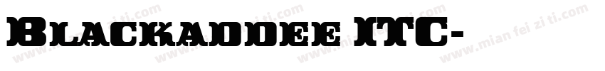 Blackaddee ITC字体转换
